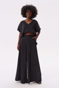 Spodnie Damskie Cygaro Black