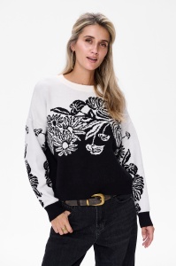 Sweter Damski Jui Black / Off white Check