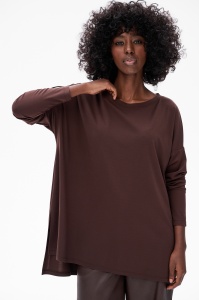 Bluzka Damska Fina Dark Chocolate