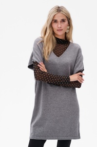 Tunika Swetrowa Damska Syri Grafit