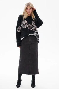 Spódnica 3D 9201 Black
