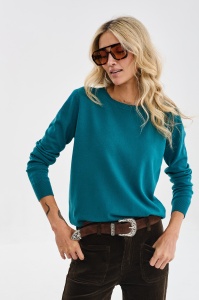 Sweter Damski S7015 - 104 Turquoise