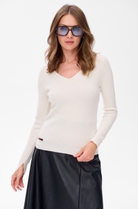 Sweter Damski 6035 - 1 Ecru