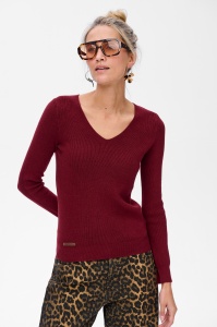 Sweter Damski 6035 - 114 Claret