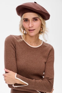 Beret Damski MZ 7607 Brown / 207