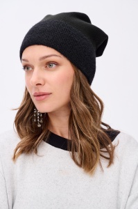 Czapka Damska Satina Black