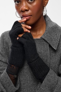 Rękawiczki Damskie Mitenki ST 2113 Black