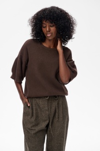 Sweter Damski S7036 Chocolate