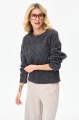 Sweter Damski SH 8517 Dark Grey Melange