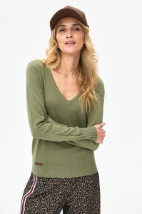 Sweter Damski  6196-23 Khaki