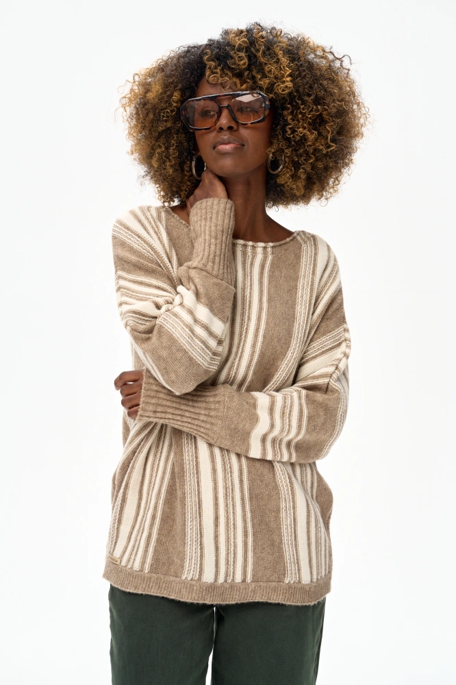 Sweter Damski Hippie Light Brown