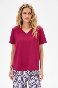T-shirt Damski Mango Wine