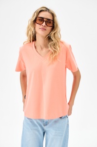 T-shirt Damski Mango Coral
