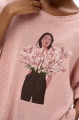 Sweter Damski Blooming Antique pink