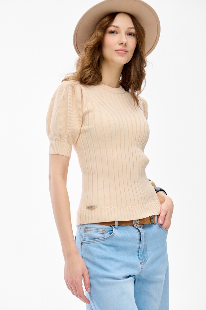 Sweter Damski Talu Light Beige