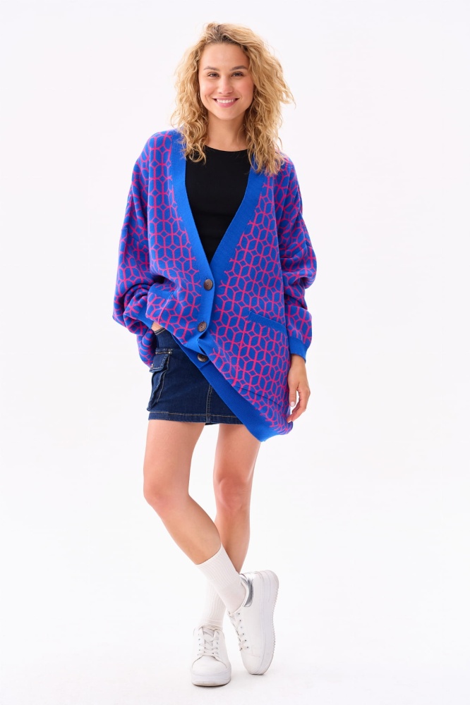 Kardigan Damski Sokrates Ultramarine