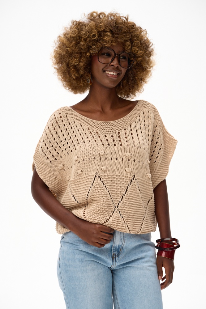 Bluzka Damska Haks Light Beige