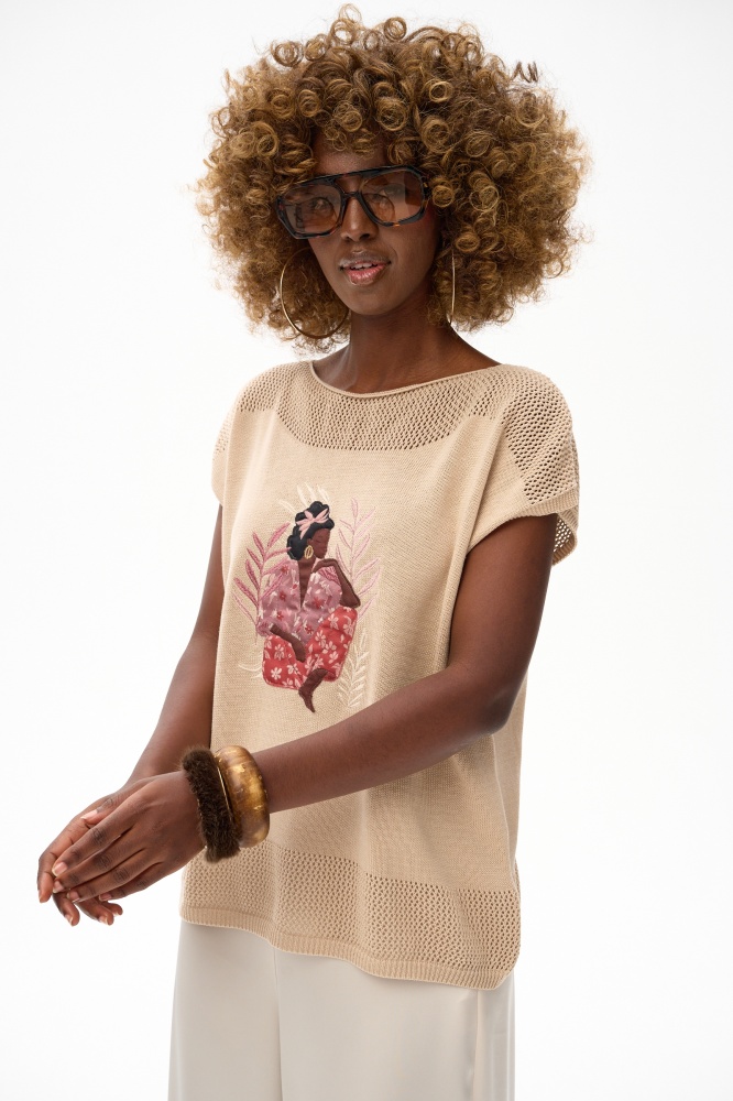 Bluzka Damska Kozi Light Beige