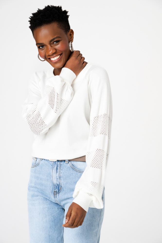 Sweter Damski Niya Ecru