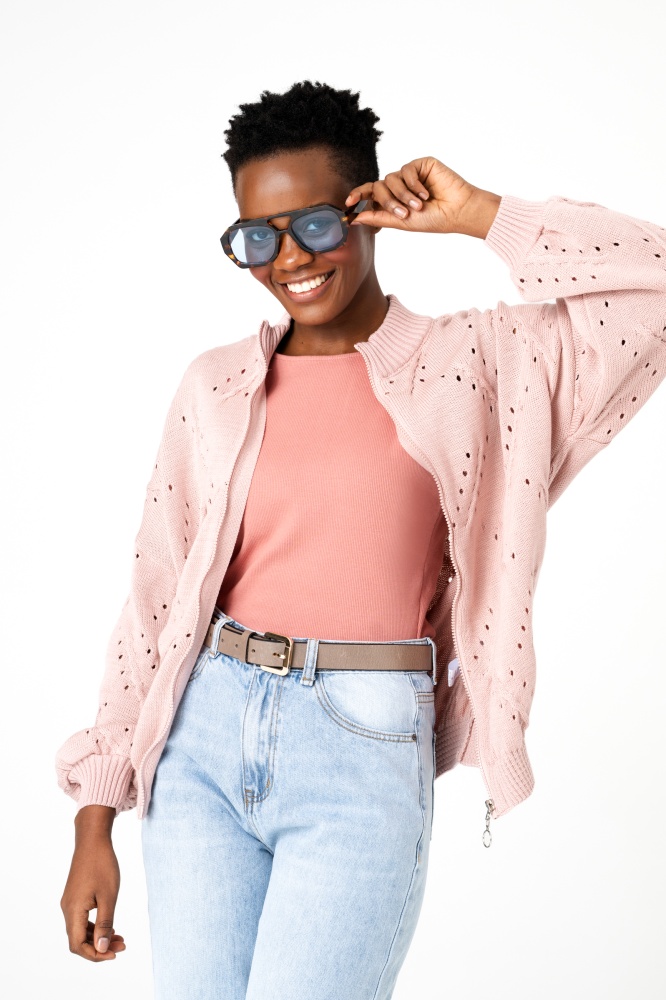 Kardigan Damski Blash Powder Pink