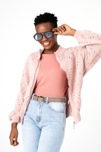 Kardigan Damski Blash Powder Pink