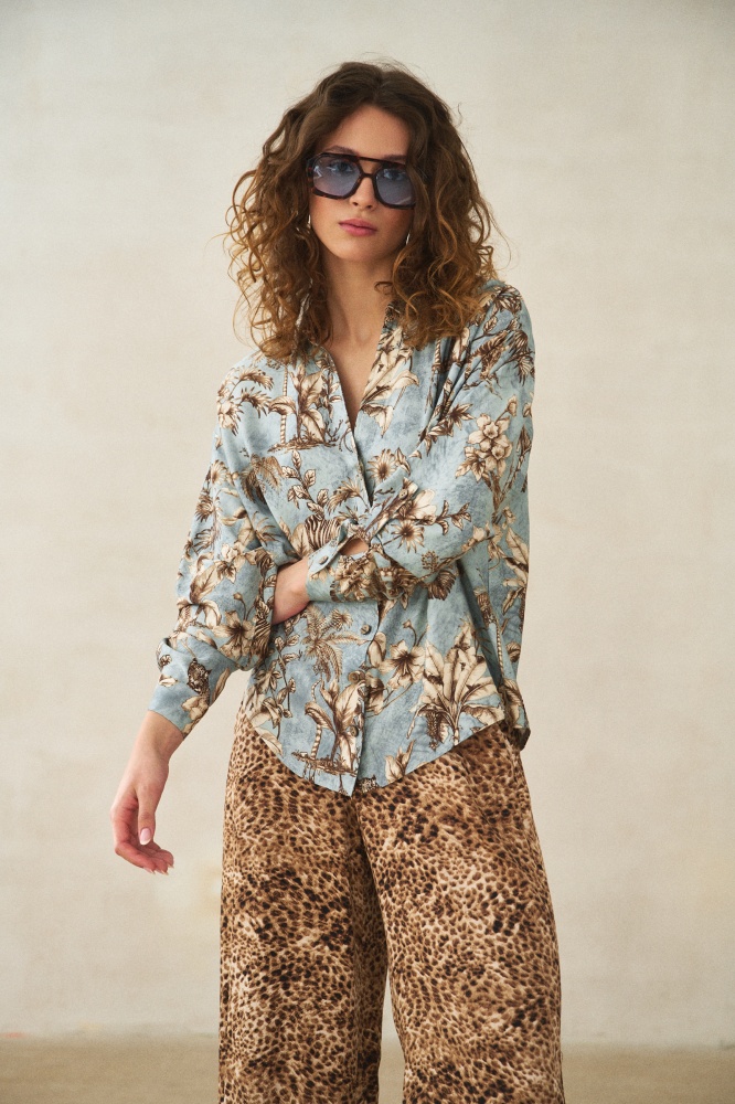 Koszula Damska Fibra Light Turqoise