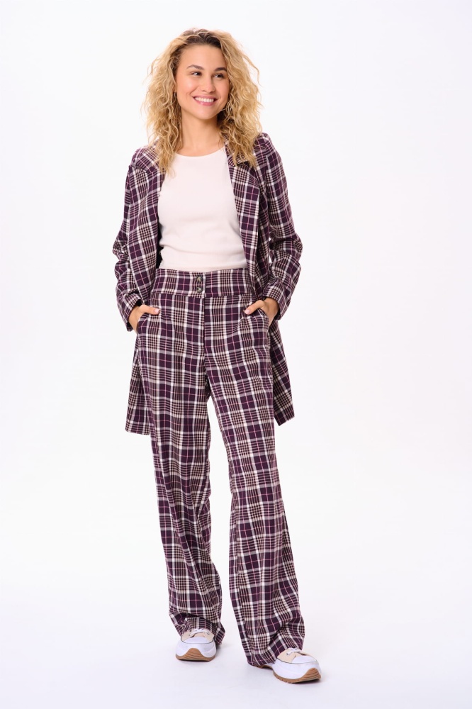 Spodnie Damskie Kanti Krata Seal Brown