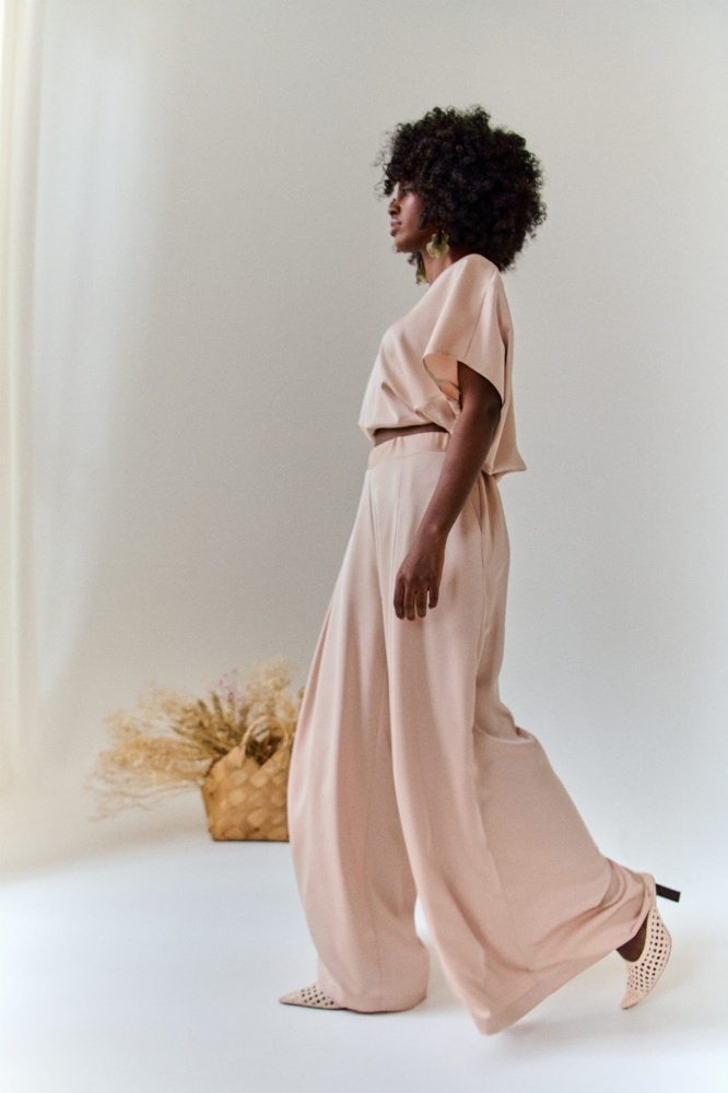 Spodnie Damskie Cygaro BS Light Beige