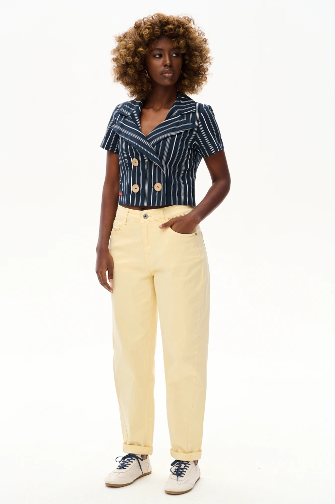 Spodnie Damskie 3D 8058-10 Banan