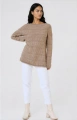 Sweter Damski Ramka BS Beż Melanż