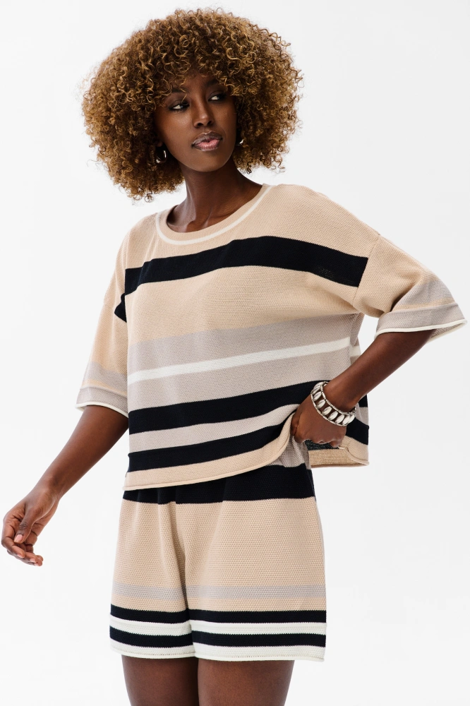 Bluzka Damska Oda Light Beige