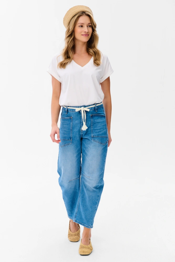 Jeansy Damskie 3D 9261-3 Light Jeans