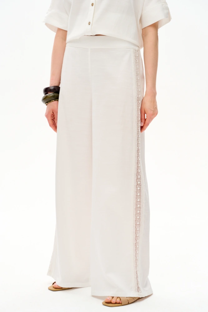 Spodnie Damskie Lumina Off White