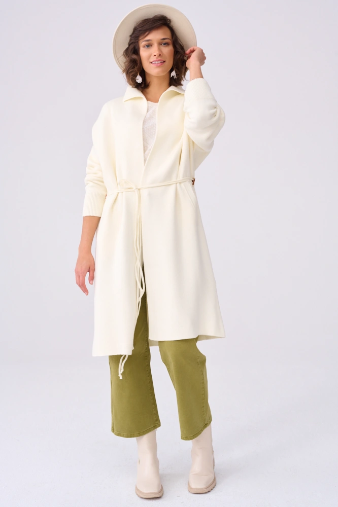 Płaszcz Damski Huggo Ecru