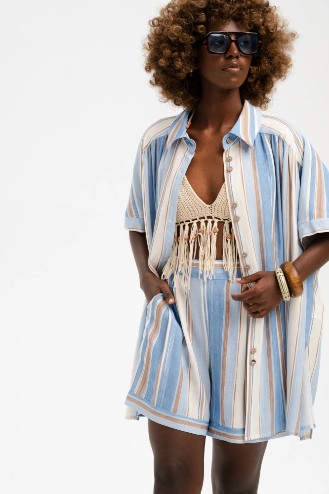 Szorty Damskie Fifi Light Blue