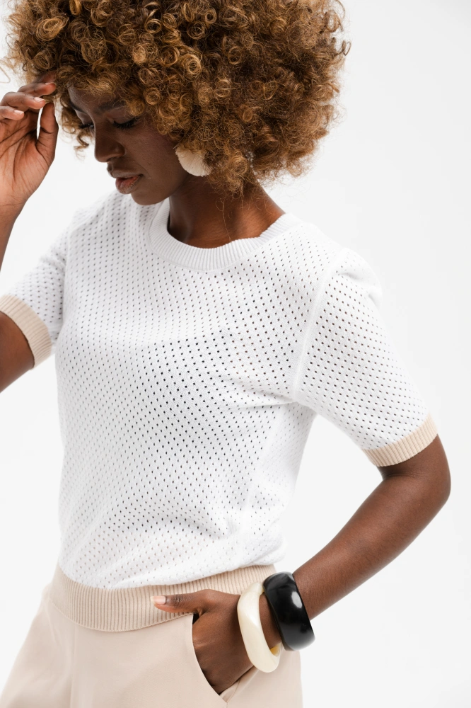 Bluzka Damska Motia Ecru