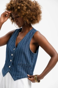 Kamizelka Damska 3D 9215- 3 Denim
