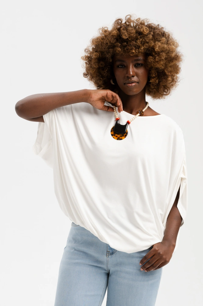 T-shirt Damski Ezra White