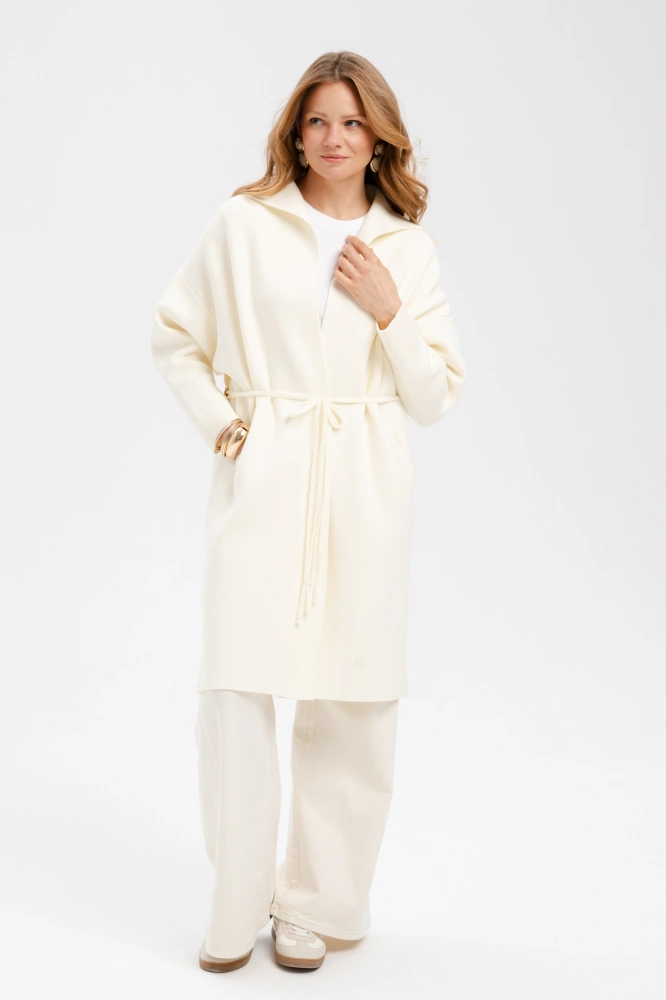 Płaszcz Damski Huggo Ecru