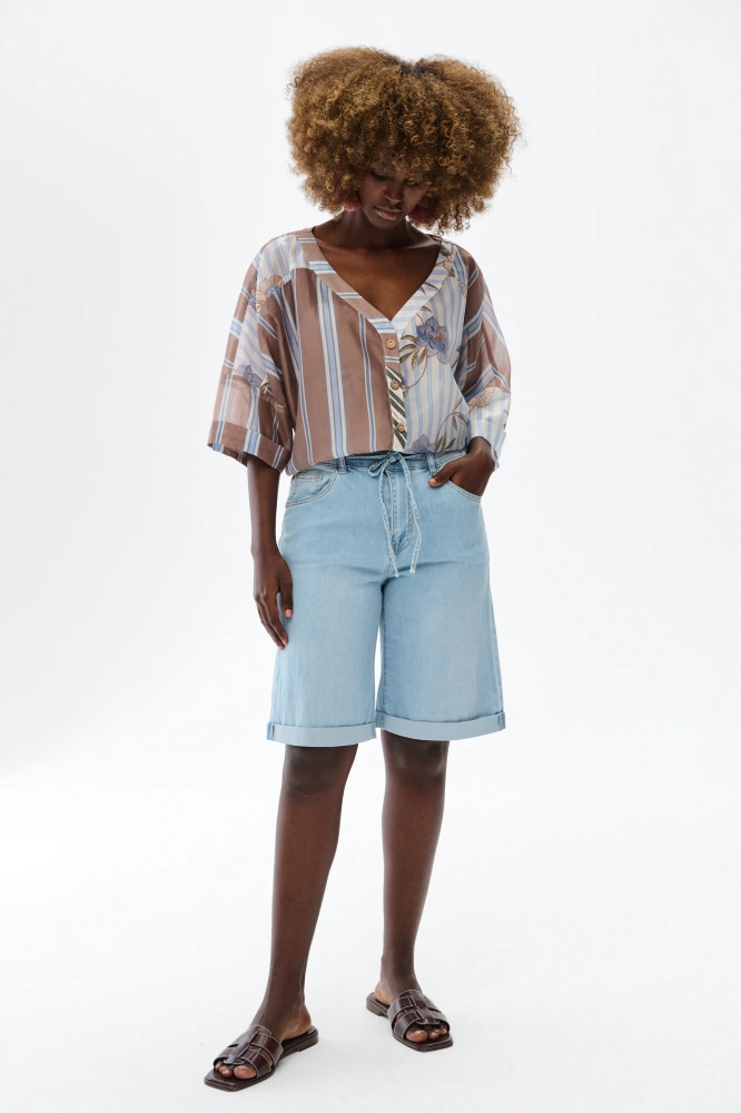 Bermudy Damskie 3D 1671S Jeans