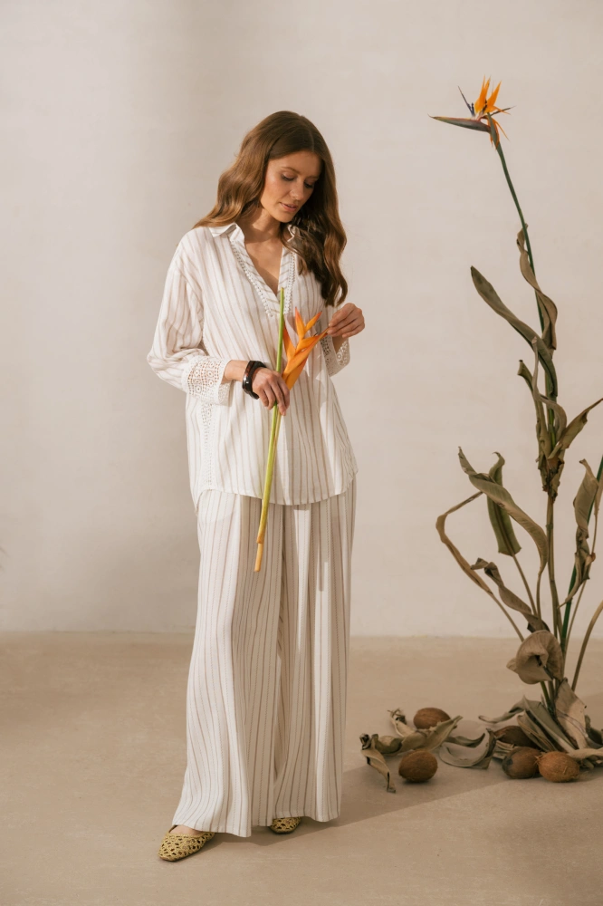 Spodnie Damskie Jenny Off White