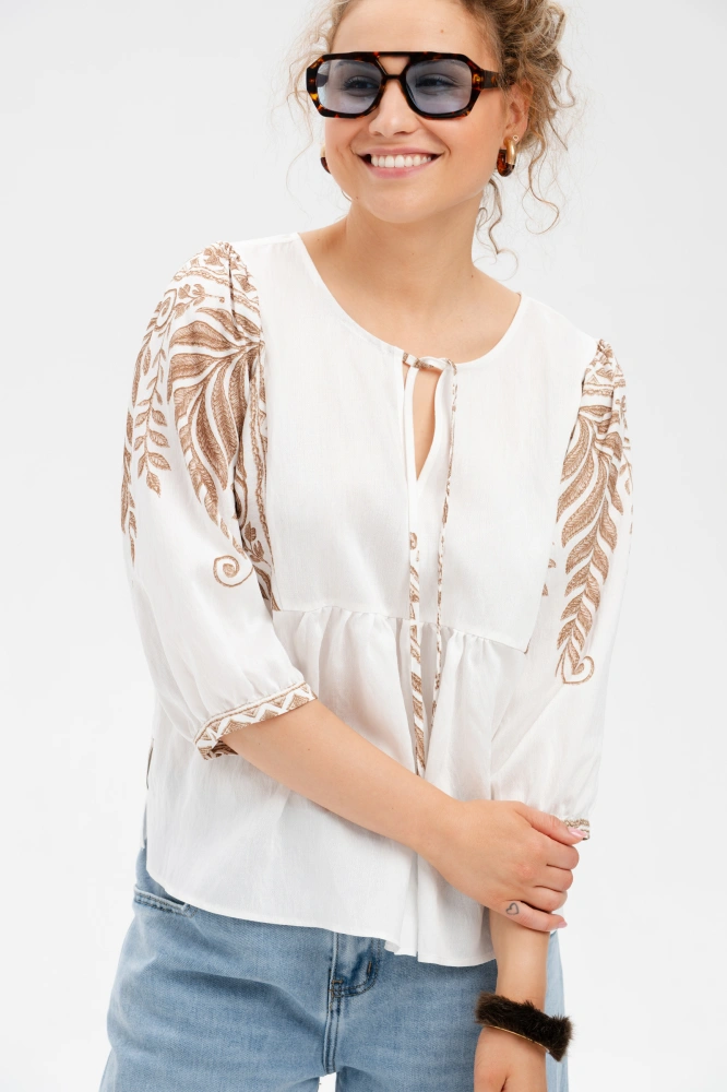 Bluzka Damska Selena Off White