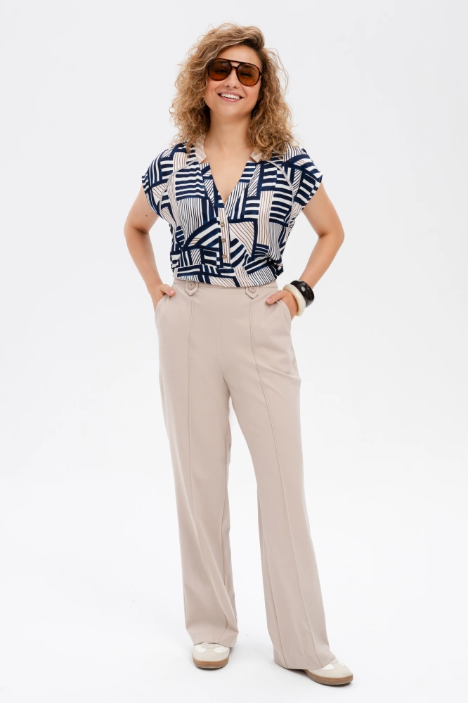 Spodnie Damskie Vigro Beige