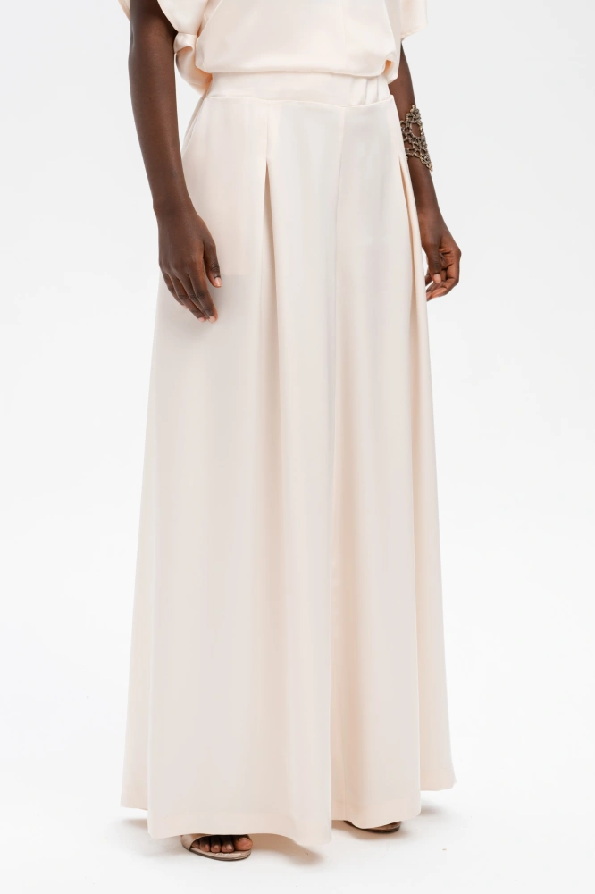Spodnie Damskie Cygaro Ivory