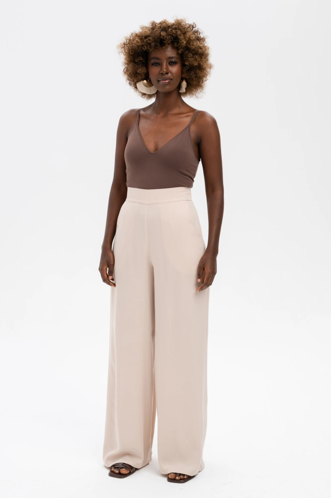 Spodnie Damskie Queen Light Beige