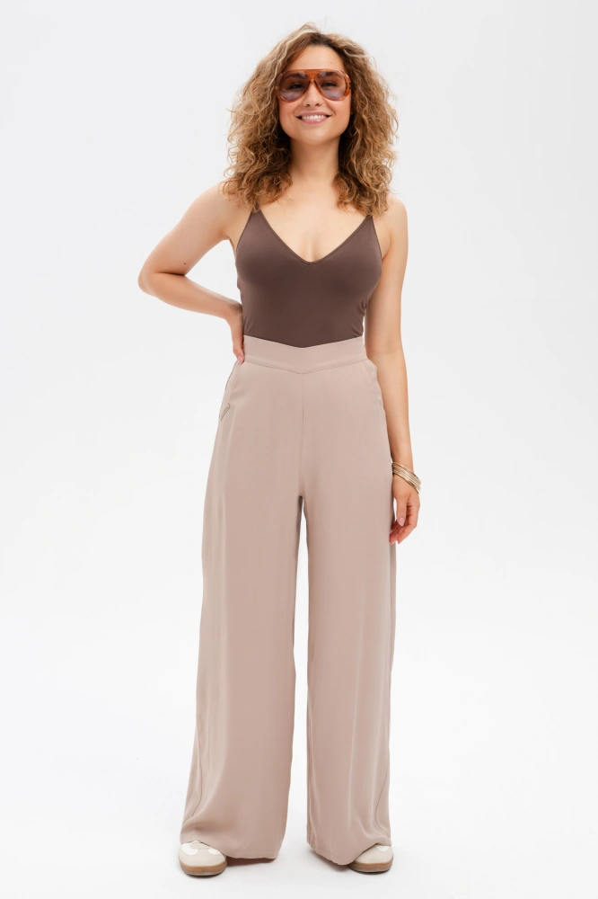 Spodnie Damskie Queen Beige