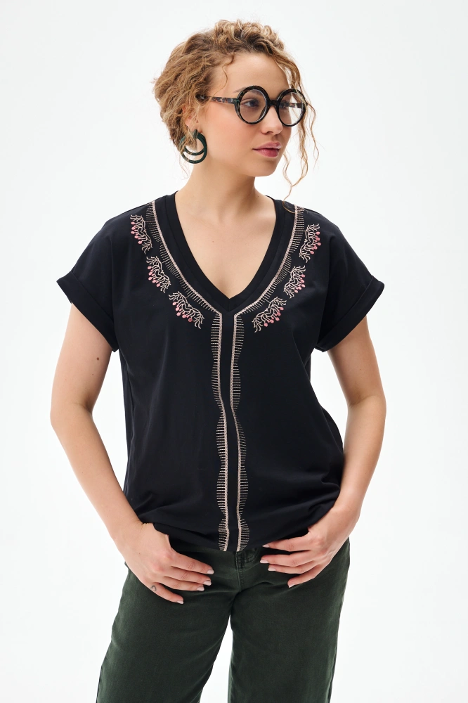 Bluzka Damska Calen Black