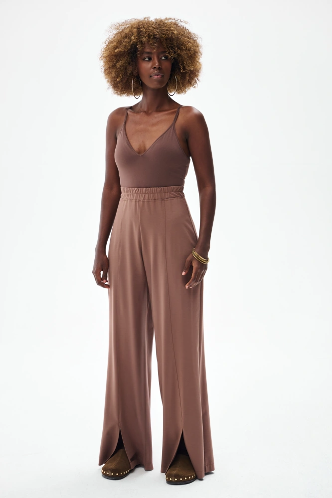 Spodnie Damskie Elira Milk Chocolate