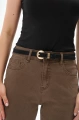 Pasek Damski LD2060 Skóra Nat. Black