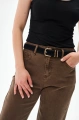 Pasek Damski LD2051 Skóra Nat. Black